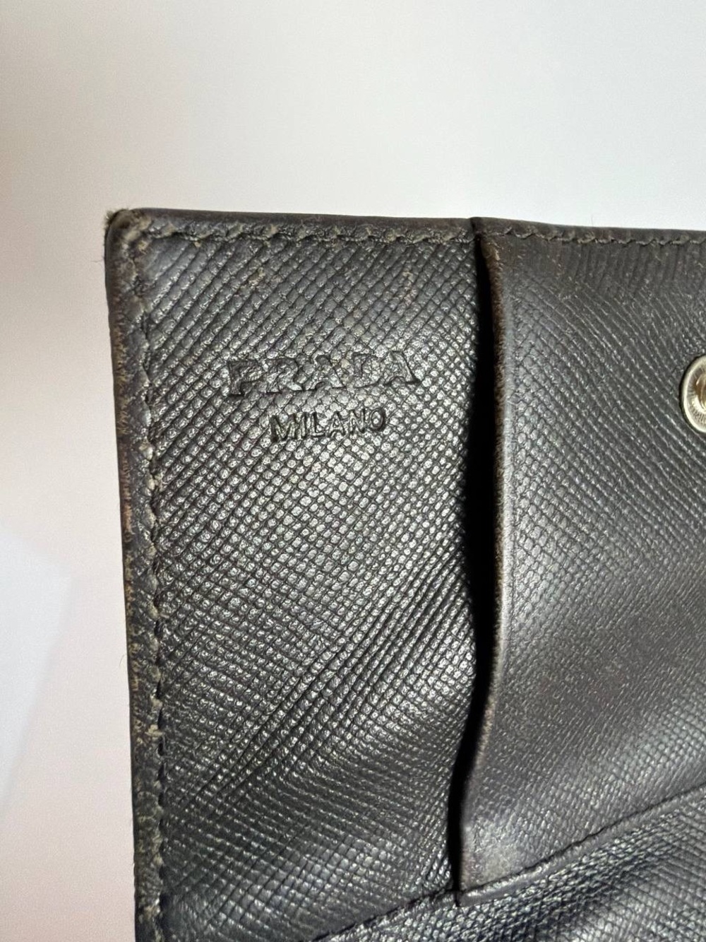 Prada Dark Green Nylon Flap Cardholder - Picture 12 of 15